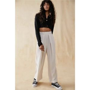 Free People Nothin' to Say Elastic Waist Pants L